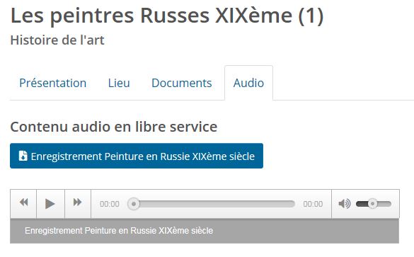 peintres russes audio