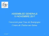 Assemblée Générale ordinaire de l'UTB Chalon