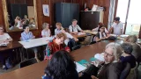 Les participants à la dictée