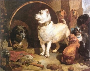 Diogène et Alexandre par E Landseer