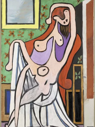 Grande nu au fauteuil rouge par Picasso