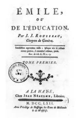 L'Emile de Rousseau, une éducation à la liberté