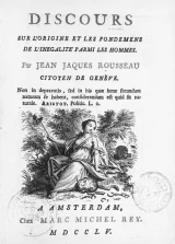 Discours sur l’inégalité JJ Rousseau
