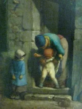 "Petits formats" ou quand l'importance d'une oeuvre ne dépend pas de son format - Jean François Millet : La précaution maternelle