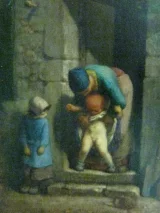 "Petits formats" ou quand l'importance d'une oeuvre ne dépend pas de son format - Jean François Millet : La précaution maternelle